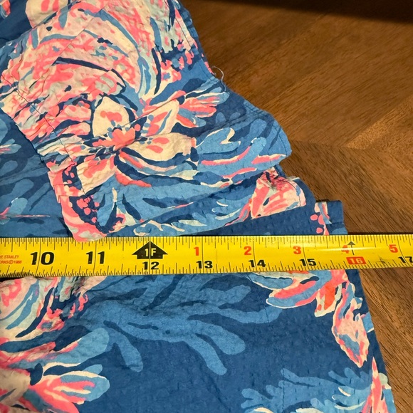 Lilly Pulitzer, 2 Piece Set Croix Top & Deavan Midi Skirt Blue Pink, Size L - Picture 12 of 15